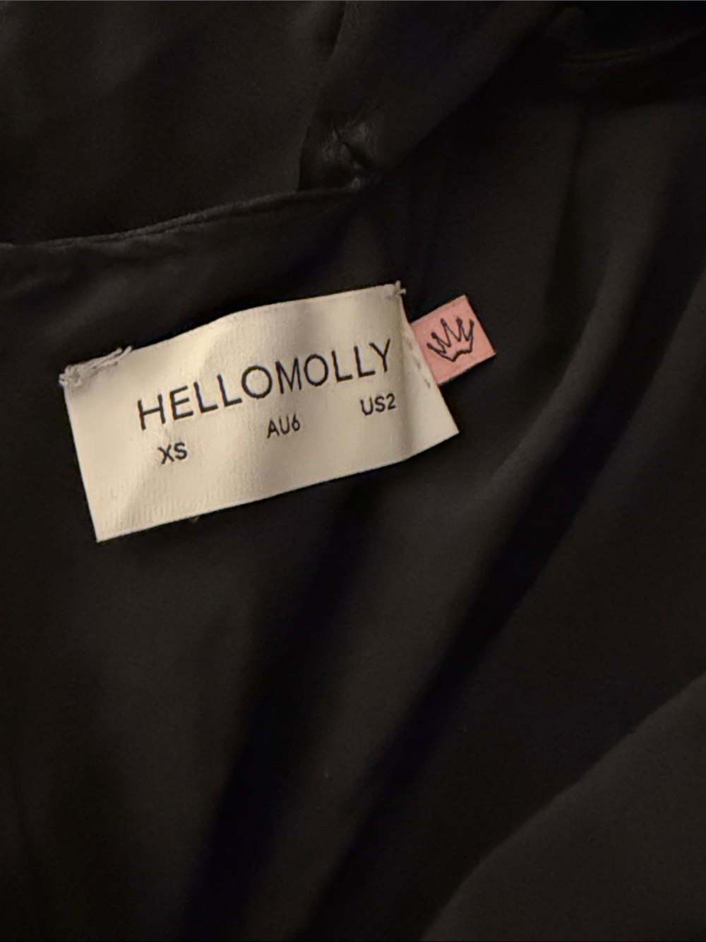 Hello Molly Strapless Black Satin Gown - Picture 4 of 4